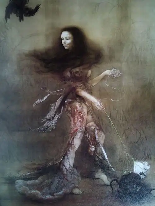 美女画家松井冬子,笔下是极端恐怖的亡灵世界!