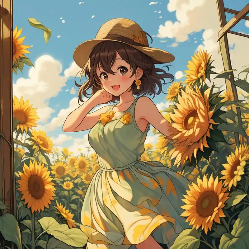 头像,开启一天好心情97 向日葵代表着积极,阳光和热情,是表达正能量