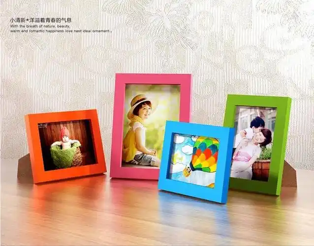 实木摆台挂墙相框7大6寸8小510 12寸a4相框简约儿童照片相架画框