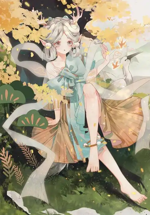 瑶,遇见神鹿/图源水印 - 堆糖,美图壁纸兴趣社区