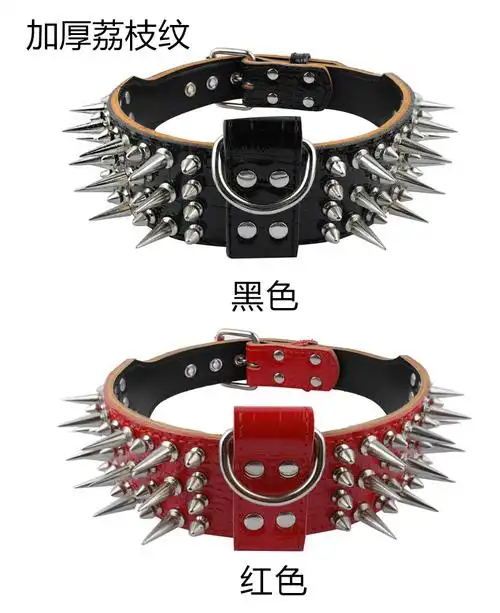 恶霸犬项圈恶霸犬卡斯罗防咬刺钉脖圈中大型犬狗狗猛犬项圈马犬惠比特