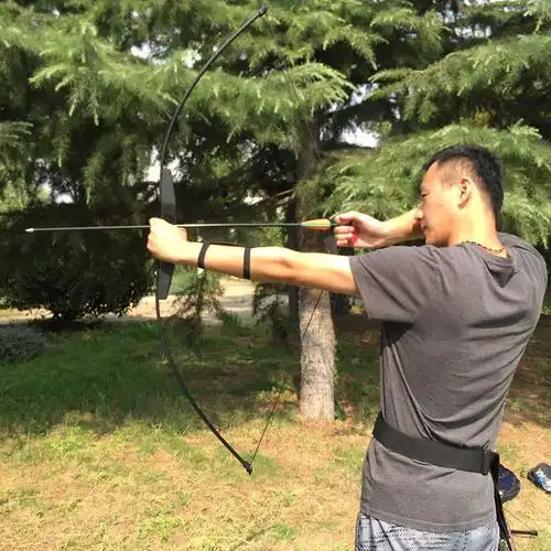 弓箭 直拉弓 反曲弓 黑色竞技弓箭 射箭比赛套装 豪华套餐30磅