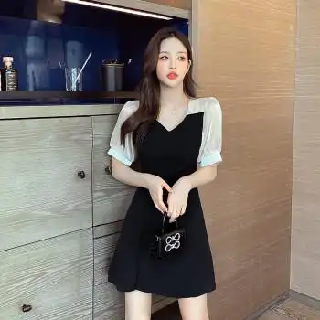 一米五矮个子微胖女生穿搭女孩夏天显瘦裙子150cm155矮小个子连衣裙女