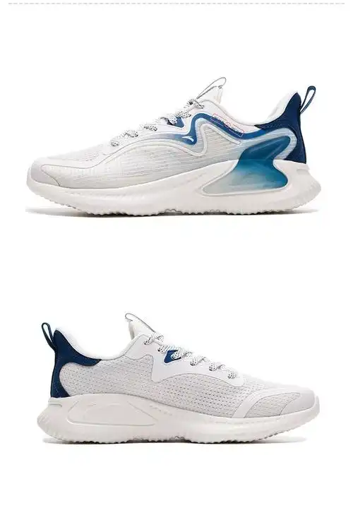 安踏男鞋跑步鞋2021新款冬季减震休闲鞋时尚旅行运动男鞋 黑/象牙白