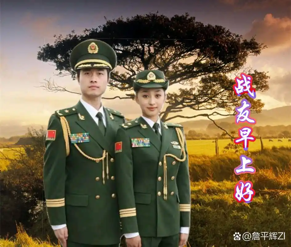 战友早上好图片