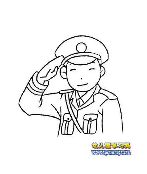 敬礼怎么画 敬礼怎么画小女孩