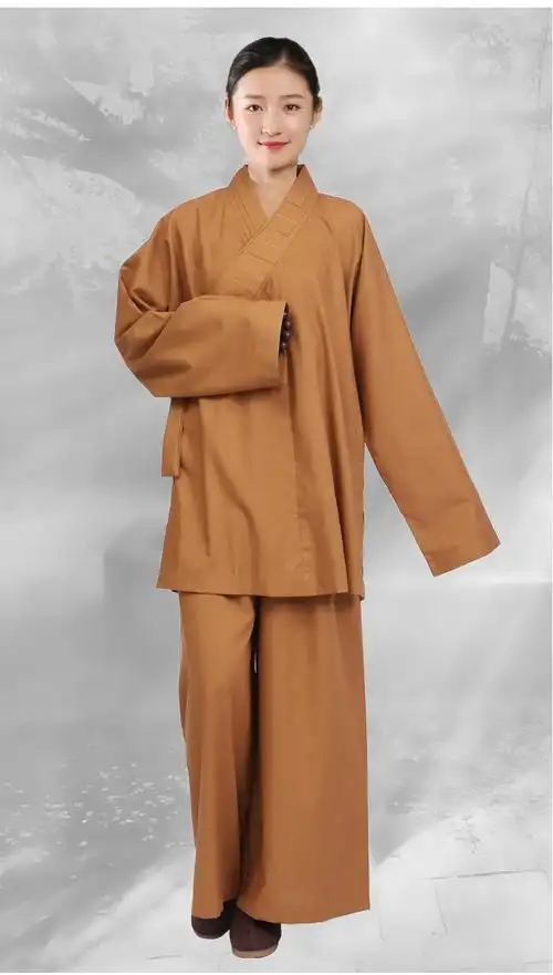 僧人僧服短褂罗汉褂棉麻佛教出家人师父和尚尼姑罗汉衫佛衣服僧衣小褂