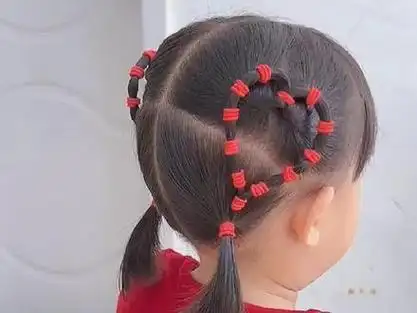 儿童编发 #过年发型 #短发宝宝编发 #生女儿就是用来打扮的