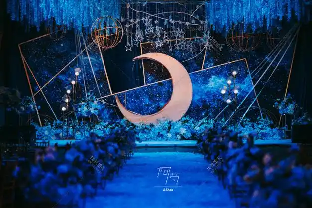 蓝色主题婚礼一般费用