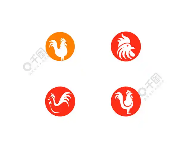 公鸡标志模板矢量图标说明
