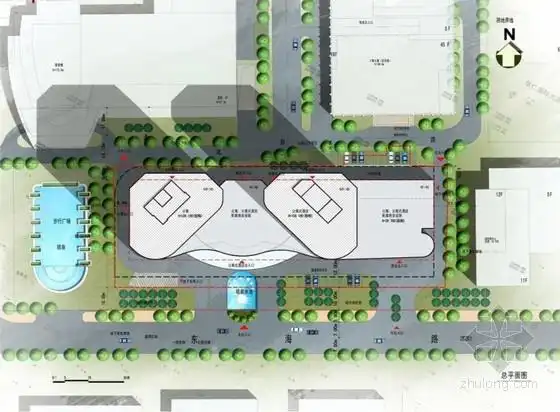 商业综合体总平面图