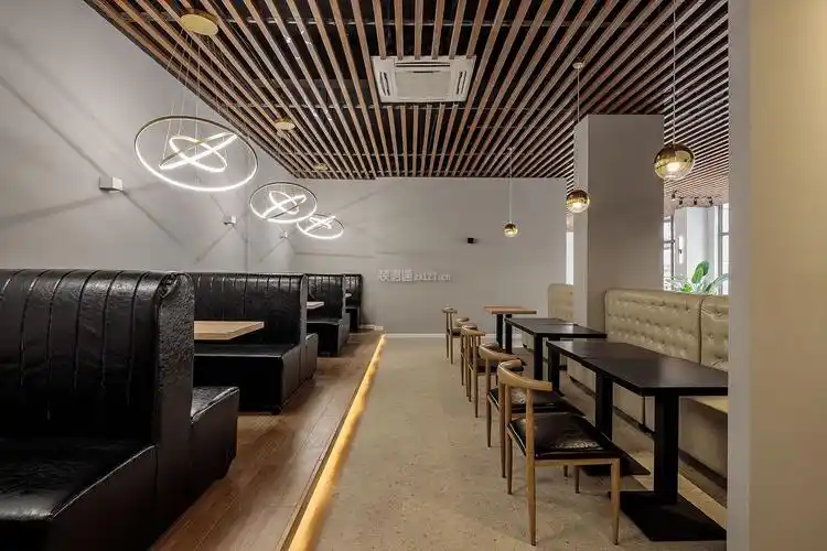 现代风300平米餐馆装修案例