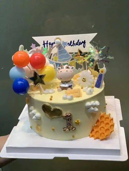 牛宝宝周岁蛋糕