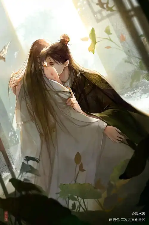 二哈和他的白猫师尊_二哈和他的白猫师尊燃晚楚晚宁墨燃同人绘画作品