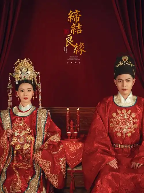 明制汉服61室内系列广州婚纱照番禺婚纱照