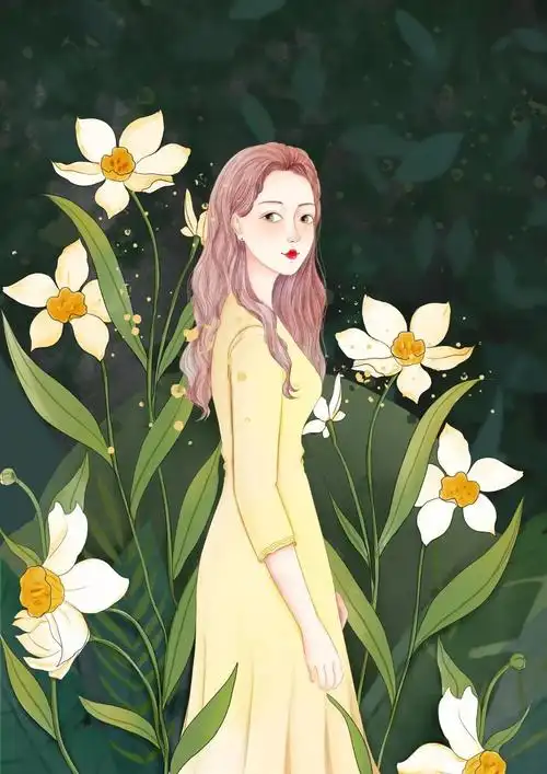 插画文艺女生该有的样子这里都有