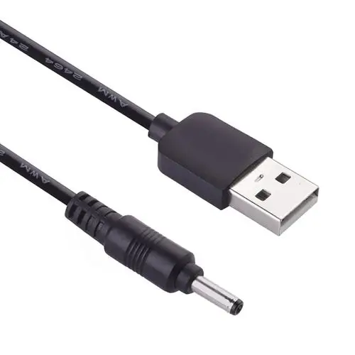 线露娜洁面仪牙齿美白仪台灯圆孔圆头小风扇音响通用充电线usb转dc3