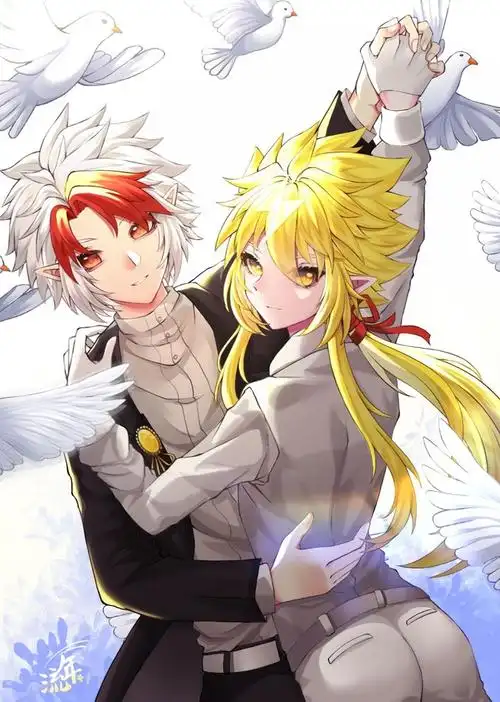 关注合集赛尔号盖亚雷伊盖雷情人节绘画