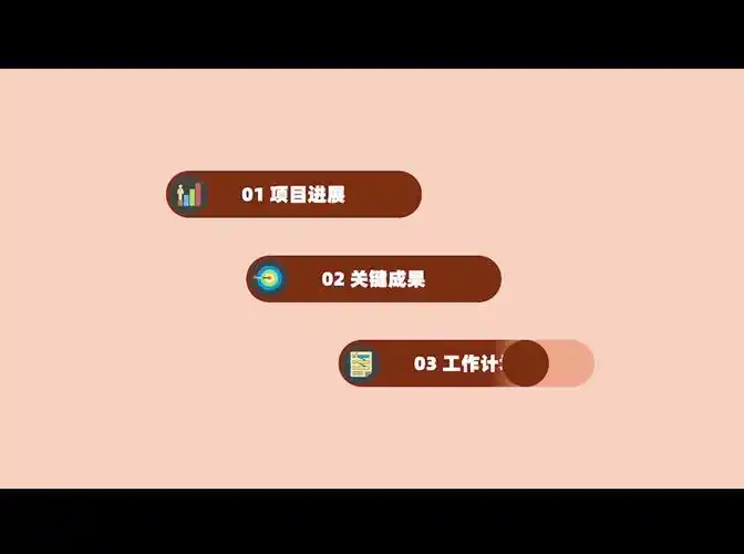 同事都在问怎么做的滑动效果ppt目录页