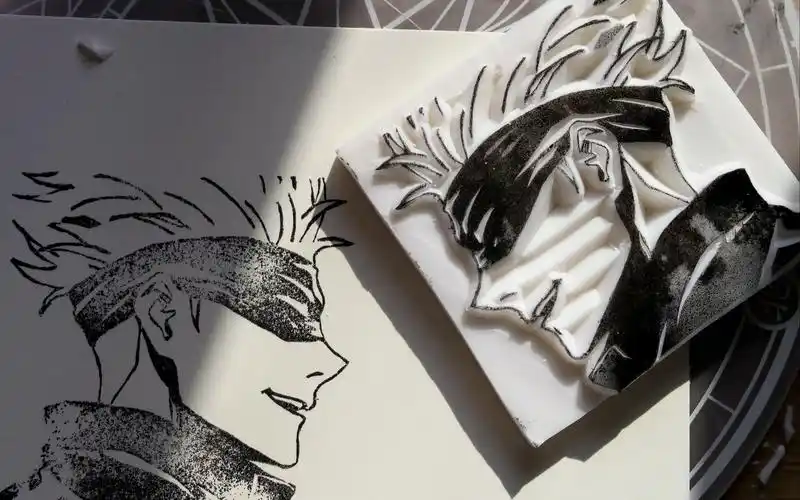 活动作品橡皮章咒术回战如何制作一个新鲜的五条悟