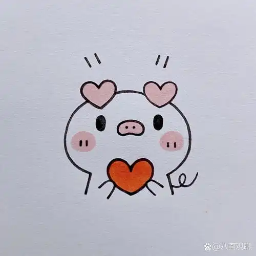 小猪简笔画教程