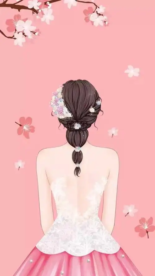 2022流行新年头像壁纸女生(2022新年唯美女生手绘背影壁纸)(6)