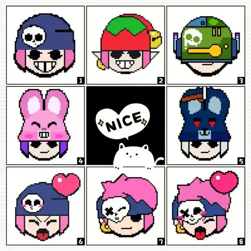 荒野乱斗像素头像78潘妮专场