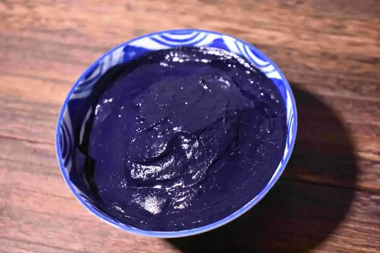 蓝靛靛泥土靛膏 蓝染草木染植物染色型染蜡染扎染蓝印花布 包邮