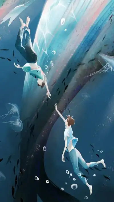 海底的两位人鱼王子