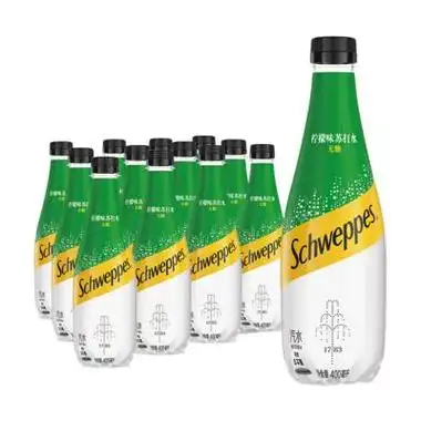 schweppes 怡泉 无糖零卡 柠檬味 苏打水 400ml*12瓶 整箱装 26.5元