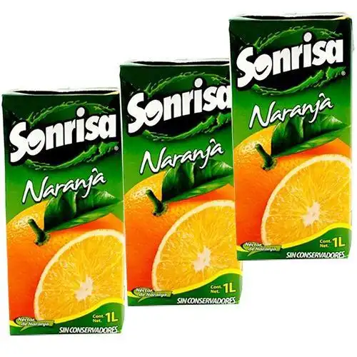 墨西哥爽瑞莎橙果汁饮料(盒装 1l)*3