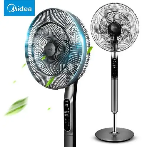美的(midea) 直流变频电风扇落地扇转页安静立式遥控 fs40-18hr