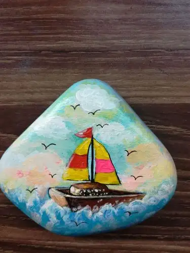 看看我们可爱的石头画