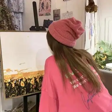 小清新简单小众背影女生头像