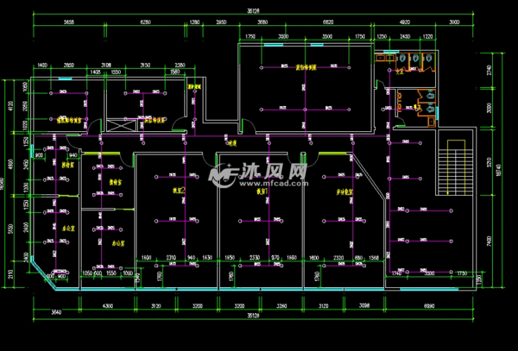 自动喷淋平面图