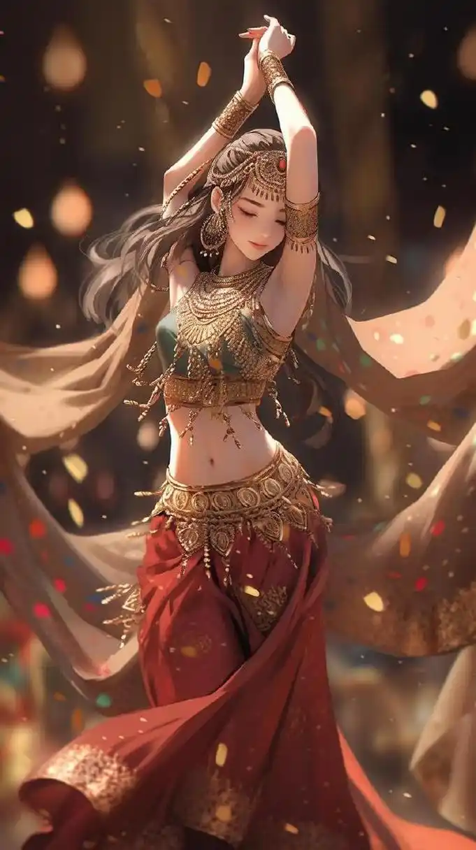 异域风情美女插画壁纸 676767 #古风插画# #古风小分队