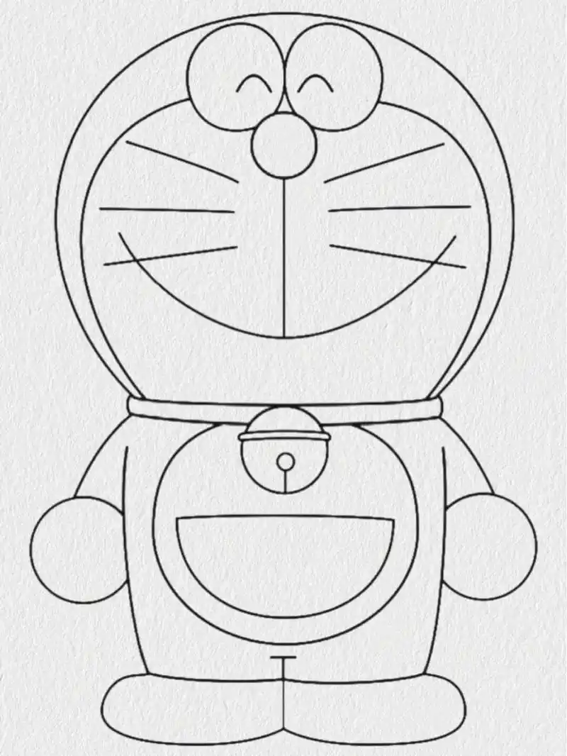 简笔画——哆啦a梦  本期分享如何用简单的线条画出动漫人物哆啦a梦.