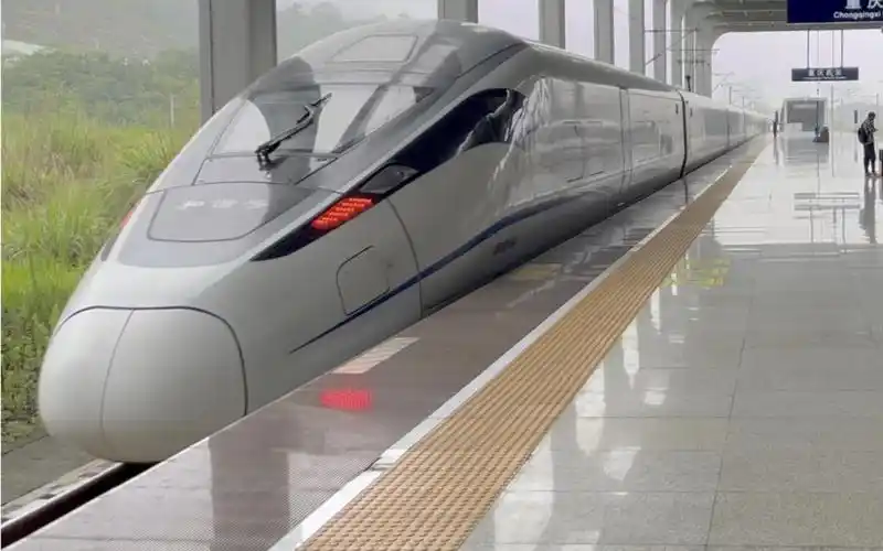 crh380d出重庆西站