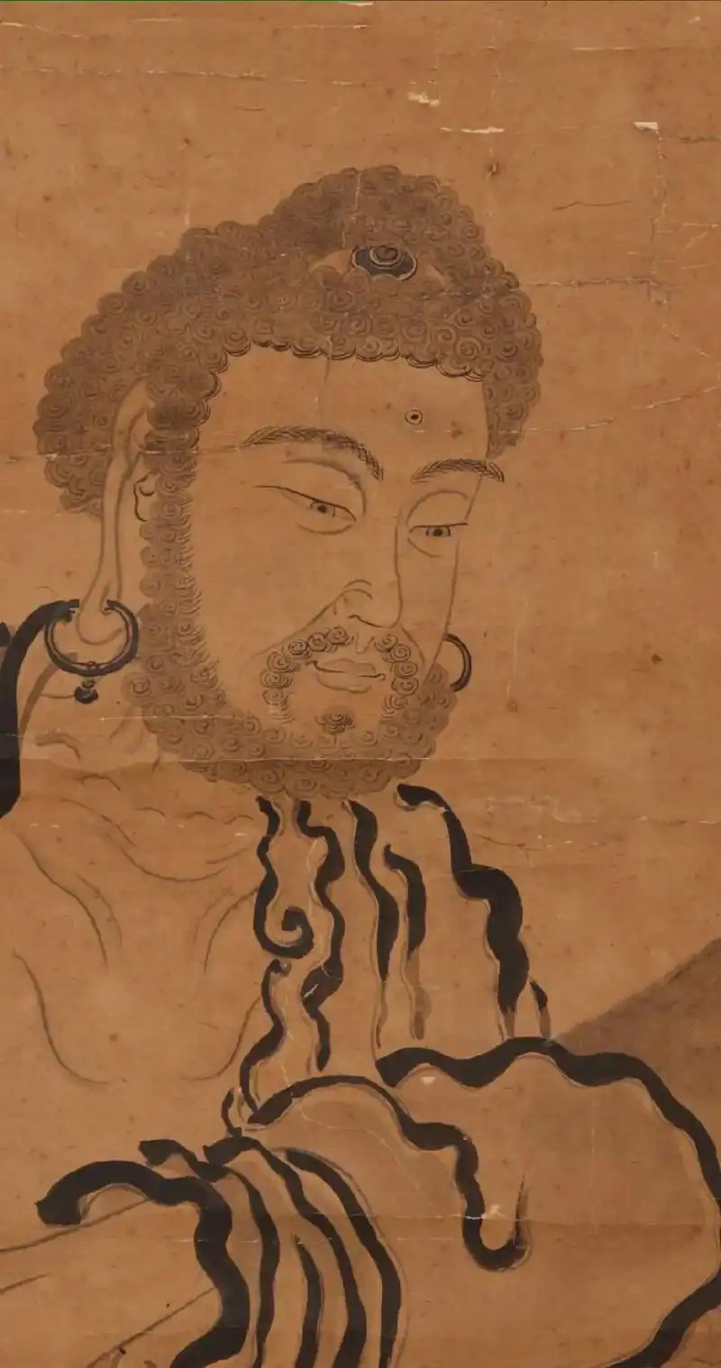 雪山大士 释迦摩尼出山.#艺术收藏 #中国画 #佛教艺术  - 抖音