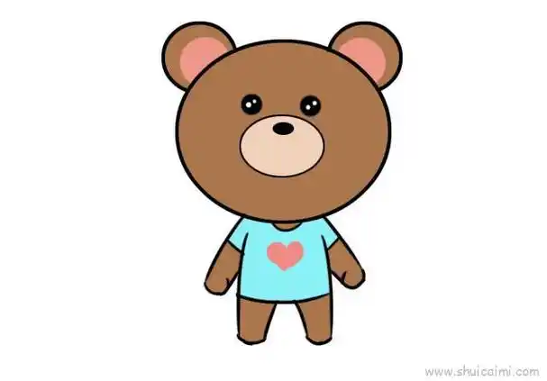 熊儿童画怎么画 熊简笔画简单又好看画小熊简笔画简笔画可爱小熊简笔