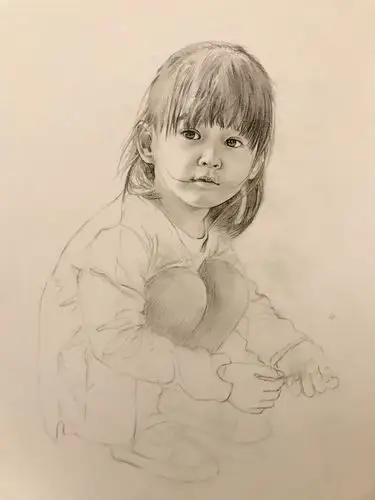 素描小女孩及作画步骤 - 简书