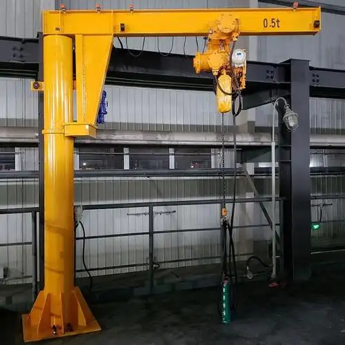 鼎亚 定柱式悬臂单梁起重机 电动悬臂起重机 悬臂吊设备运行平稳操作