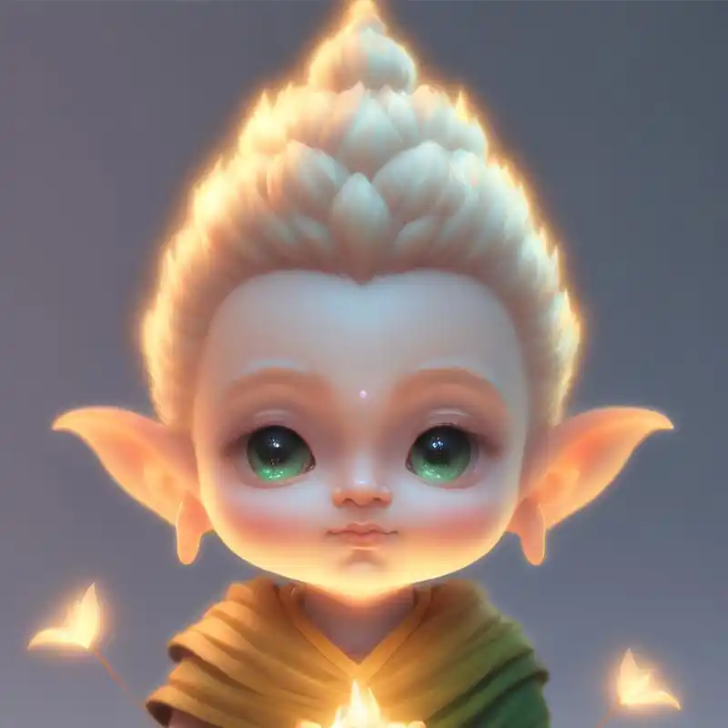 可可爱爱ai小佛系列#百度仲夏打卡挑战赛##可爱头像