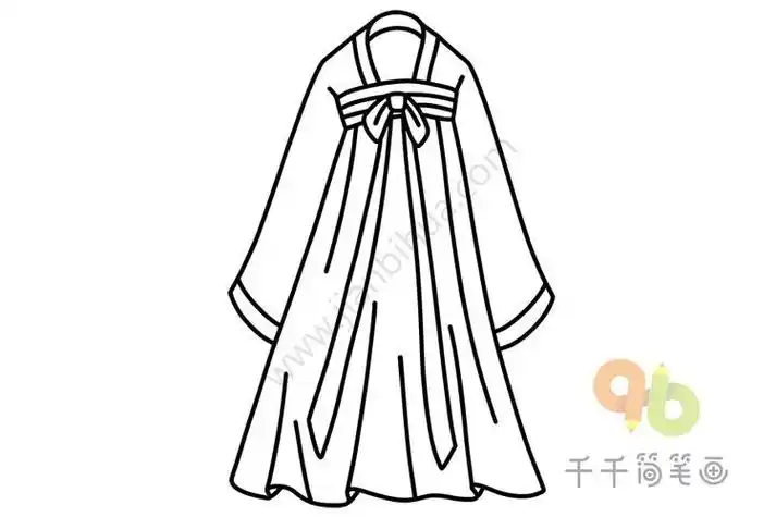 汉服衣服上的花型简笔画