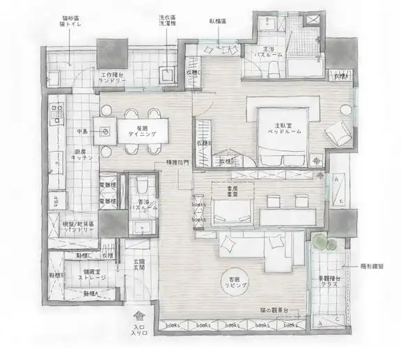 日本单身姑娘120㎡的房子干净又温馨