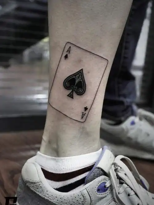 黑桃a_纹身图案手稿图片_安然的纹身作品集