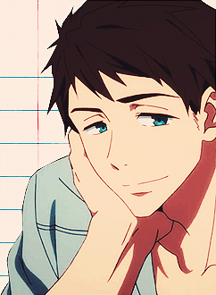 男子水泳部托腮动漫卡通二次元gif动图_动态图_表情包下载_soogif