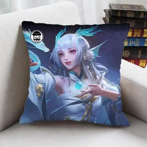 王者荣耀西施fmvp抱枕游龙清影皮肤周边靠垫枕头礼物定制生日礼物定制