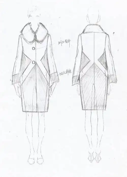上衣外套手稿-女装设计-服装设计