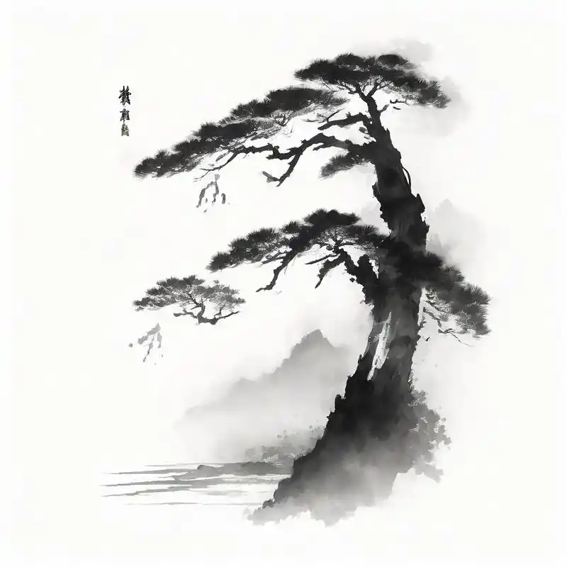 山水画微信头像99聚财好运